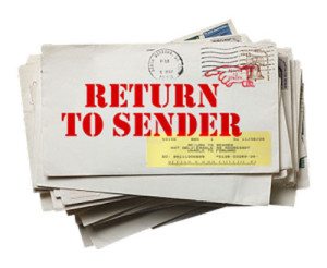 stack of returned mail image